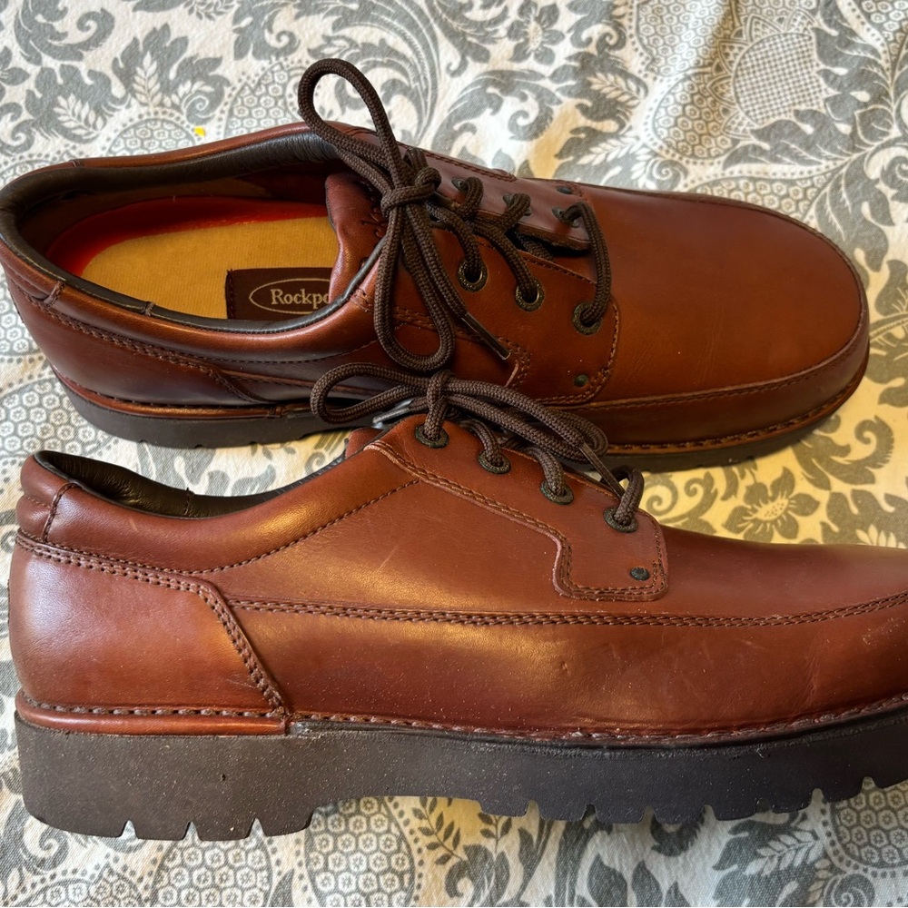 Rockport Men's Brown Leather Oxfords- NWOT